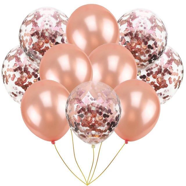 10pcs/pack Inflatable Ball Toy 10 inch Birthday Wedding Pink Rose Gold Balloon Toy Inflatable Cartoon Hat Children Party Toy Hat