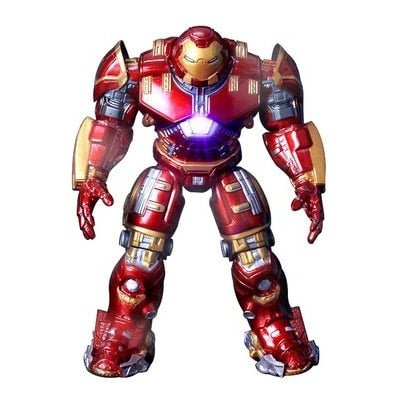 2018 Marvel Avengers 3 Iron Man Hulkbuster Armor Joints Movable dolls Mark With LED Light PVC Action Figure Collection Model Toy