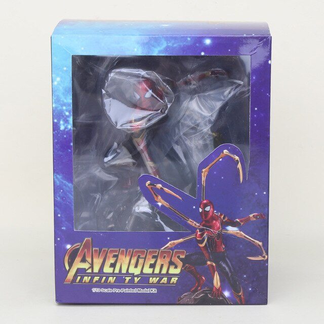 22-27cm Marvel Toys Avengers Action Figure Spiderman Ironman Thanos Mark MK47 Deadpool Danvers Statue KO's Iron Studio Figures