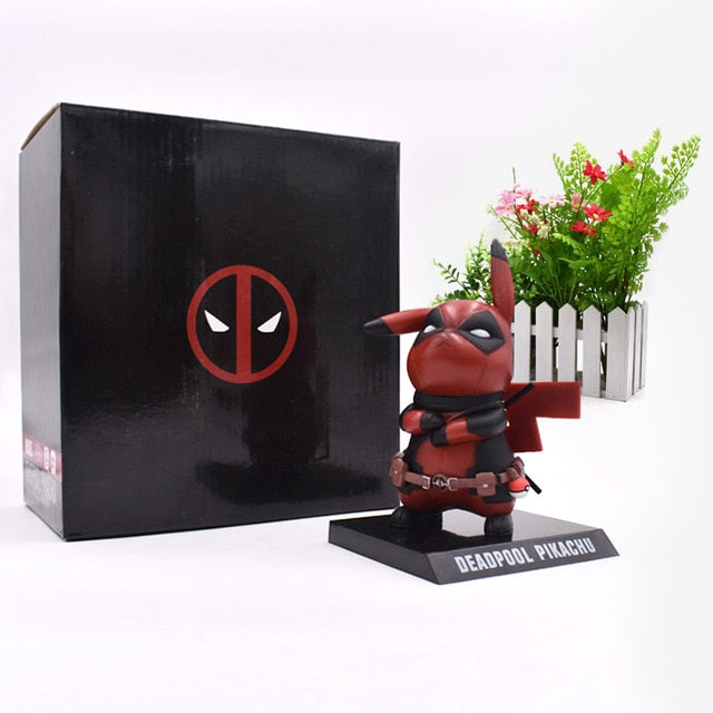 4 Styles Anime Cute Pikachu Cosplay Deadpool Batman Darth Vader Naruto PVC Action Figure Dolls Collection Model Christmas Toy