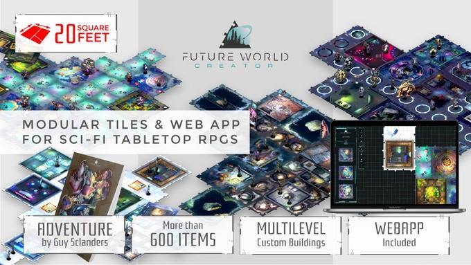 Future Worlds: Modular Tiles For Boardgames Kickstarter