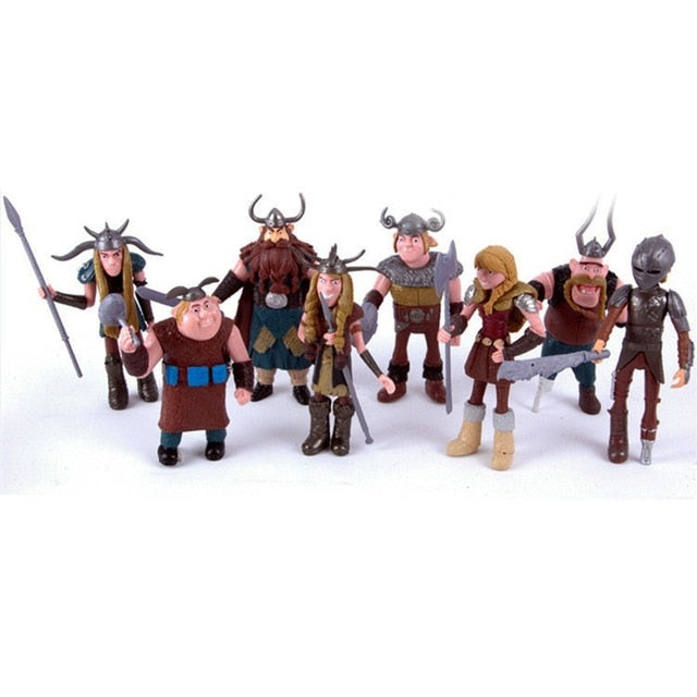 8pcs 13pcs How To Train Your Dragon 2 Night Fury Toothless PVC Action Figures Cartoon Movie Model Anime Figurines Dolls Kids Toy
