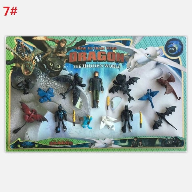 9"23cm How to Train Your Dragon Toothless Action figure Light Fury Toothless Toys For Children's Birthday Gifts
