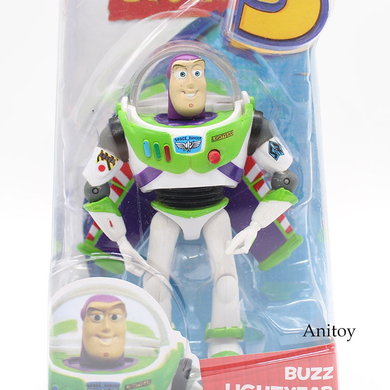 Anime Toy Story 3 Buzz Lightyear PVC Action Figure Collectible Model Toy Kids Gifts 14cm KT446