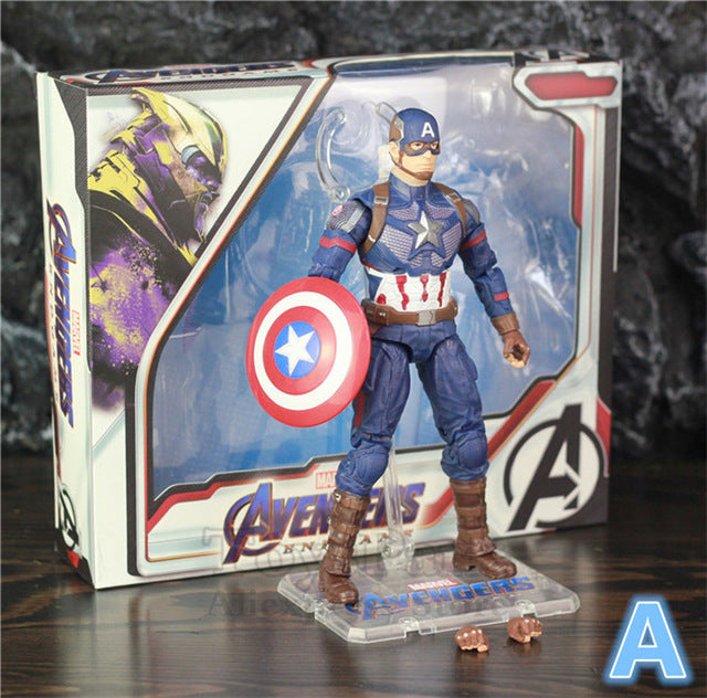Avengers 4 Endgame Captain America Marvel Thor Iron Spider Man 6" Movie Action Figure Doll Infinity War Legends Spiderman Toys