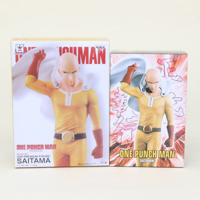 DXF Anime ONE PUNCH MAN Saitama Figure Toys Saitama figma 310 575 Genos Nendoroid figure PVC Model Toys