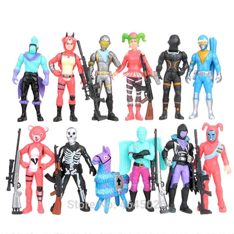 Fornite Battle Royale PVC Action Figures Llama Game Model Gun Weapons Figurines Collectible Dolls Kids Toys for Children Boys