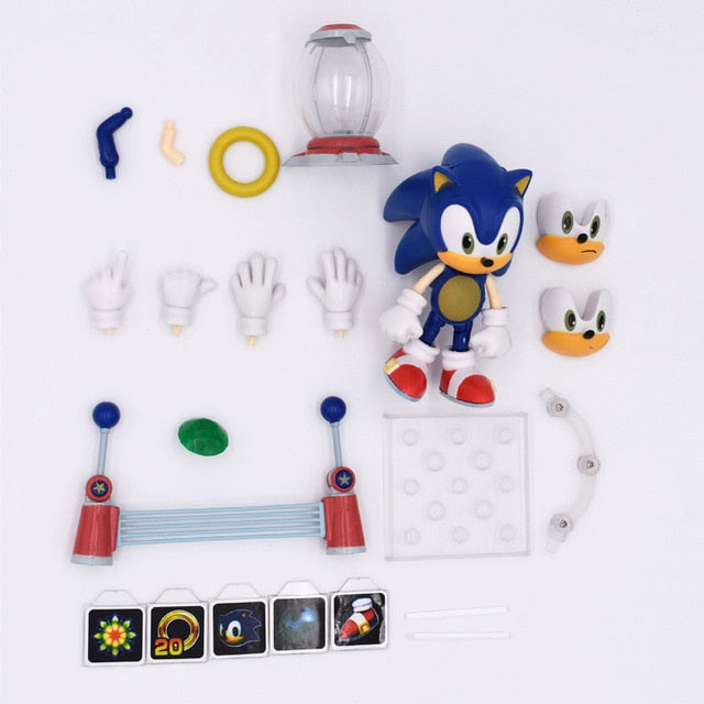 Free Shipping Original Box Sonic Vivid Nendoroid Series PVC Action Figure Collection PVC Model Children Kids Toys
