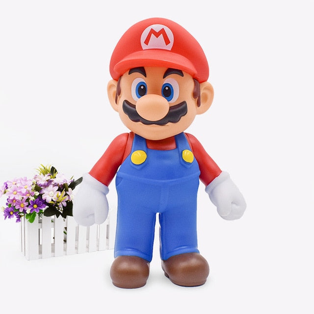 Free Shipping Super Mario Bros Mario PVC Action Figure Collection Toy Doll 9" 23cm New in Box Enime