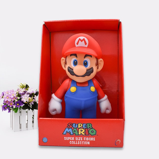 Free Shipping Super Mario Bros Mario PVC Action Figure Collection Toy Doll 9" 23cm New in Box Enime