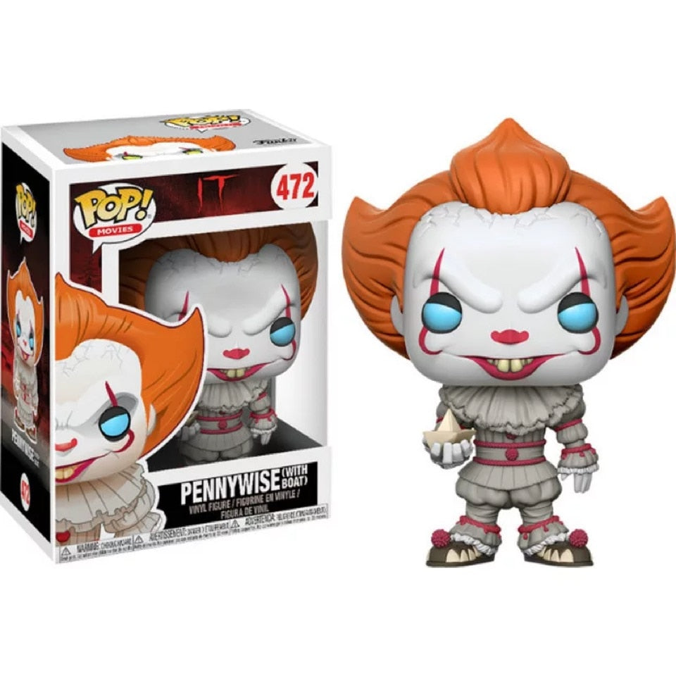 Funko pop Horror Movie: IT - Pennywise with boat Vinyl Figure Model Toy IN Box