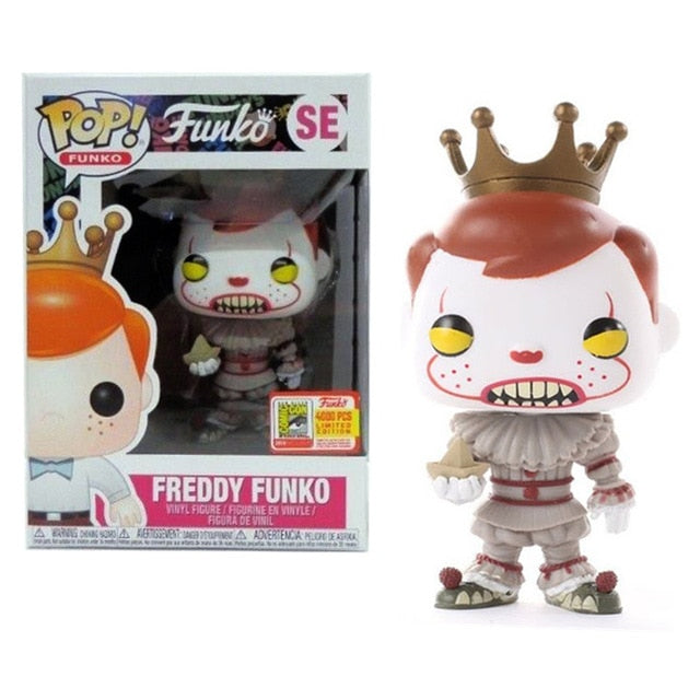 FUNKO POP New Freddy Funko Pennywise SE # Limited Edition Action Figures Model Toys for Children Christmas Birthday Gifts