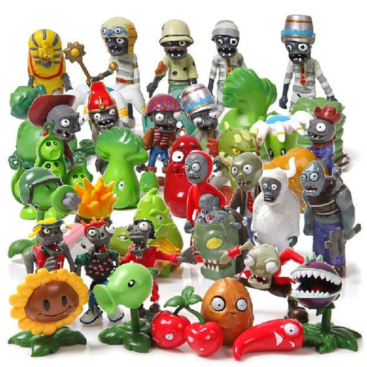 Hot 40Pcs/set Plants vs Zombies PVZ Toy Plants Zombies PVC Action Figures Toy Doll Set for Collection Party Decoration