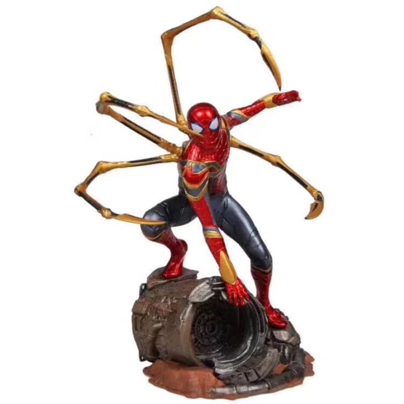 Hot toys Marvel Avengers Super Hero Spiderman Action Figures PVC Spider Man Figure Collectible Model Toys 25cm