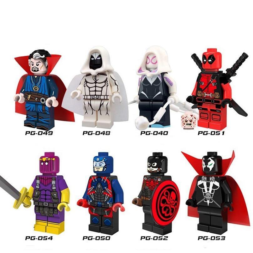 Legoings marvel Superhero third-party man, Hydra version, Captain America Marvel's The Evengers