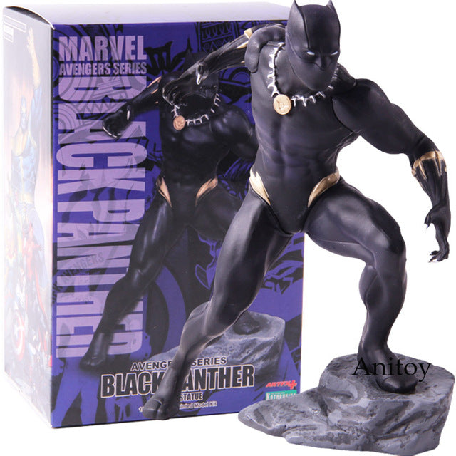 Marvel Action Figure Avengers Black Panther Toys Kotobukiya Artfx Statue 1/10 Scale Pre-Painted Model Kit PVC Collectible Model