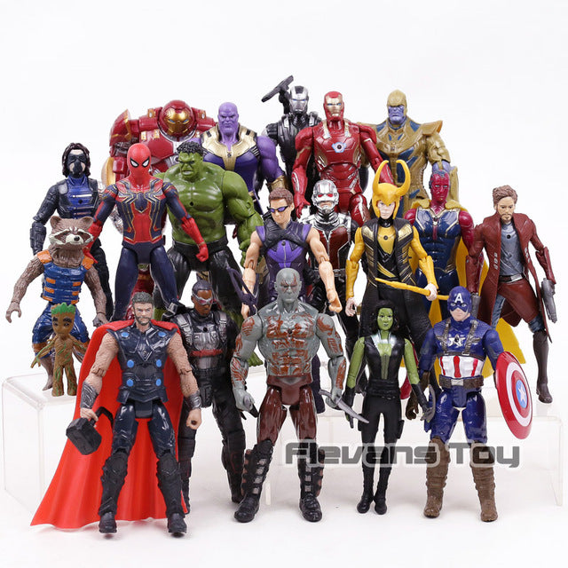 Marvel Avengers 3 infinity war Movie Anime Super Heros Captain America Ironman Spiderman hulk thor Superhero Action Figure Toy