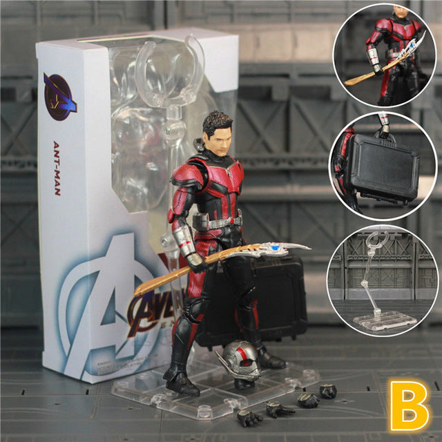 Marvel Avengers 4 Endgame Ant Man 6" Action Figure Unmasked Head Scott Lang Antman Legends With Loki Scepter KO's SHF Doll Toys
