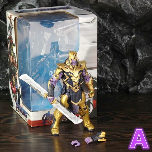 Marvel Avengers 4 Endgame Captain America Thanos Movie 6" ~ 8" Action Figure Mijolnir Steve Rogers Legends Spuer Hero Doll Toys