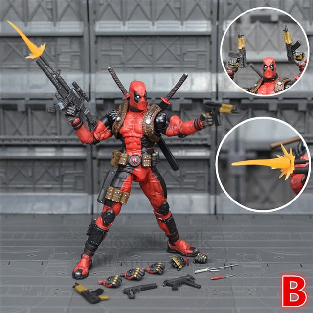 Marvel Classics 19cm Deadpool Action Figure PVC Doll Model KO's NECA 8" Ultimate Special Features Super Poseable Toys Collection