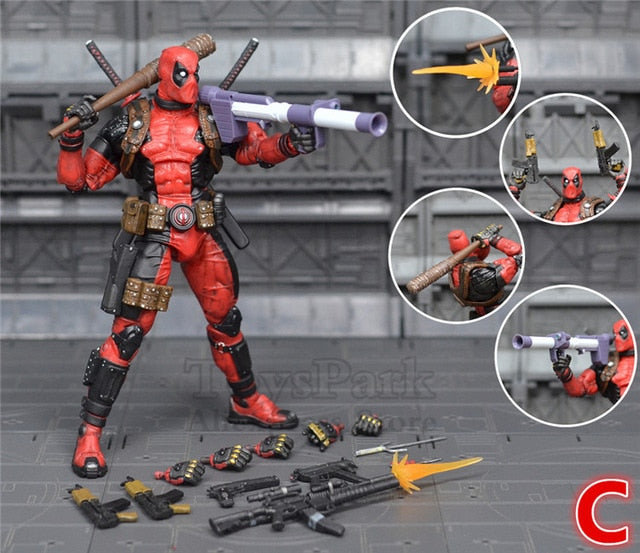Marvel Classics 19cm Deadpool Action Figure PVC Doll Model KO's NECA 8" Ultimate Special Features Super Poseable Toys Collection