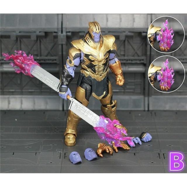 Marvel Endgame Thanos Iron Man MK50 MK85 Mark 85 6" Action Figure Tesseract MCU Stones Avengers Infinity War KO's SHF Toys Doll
