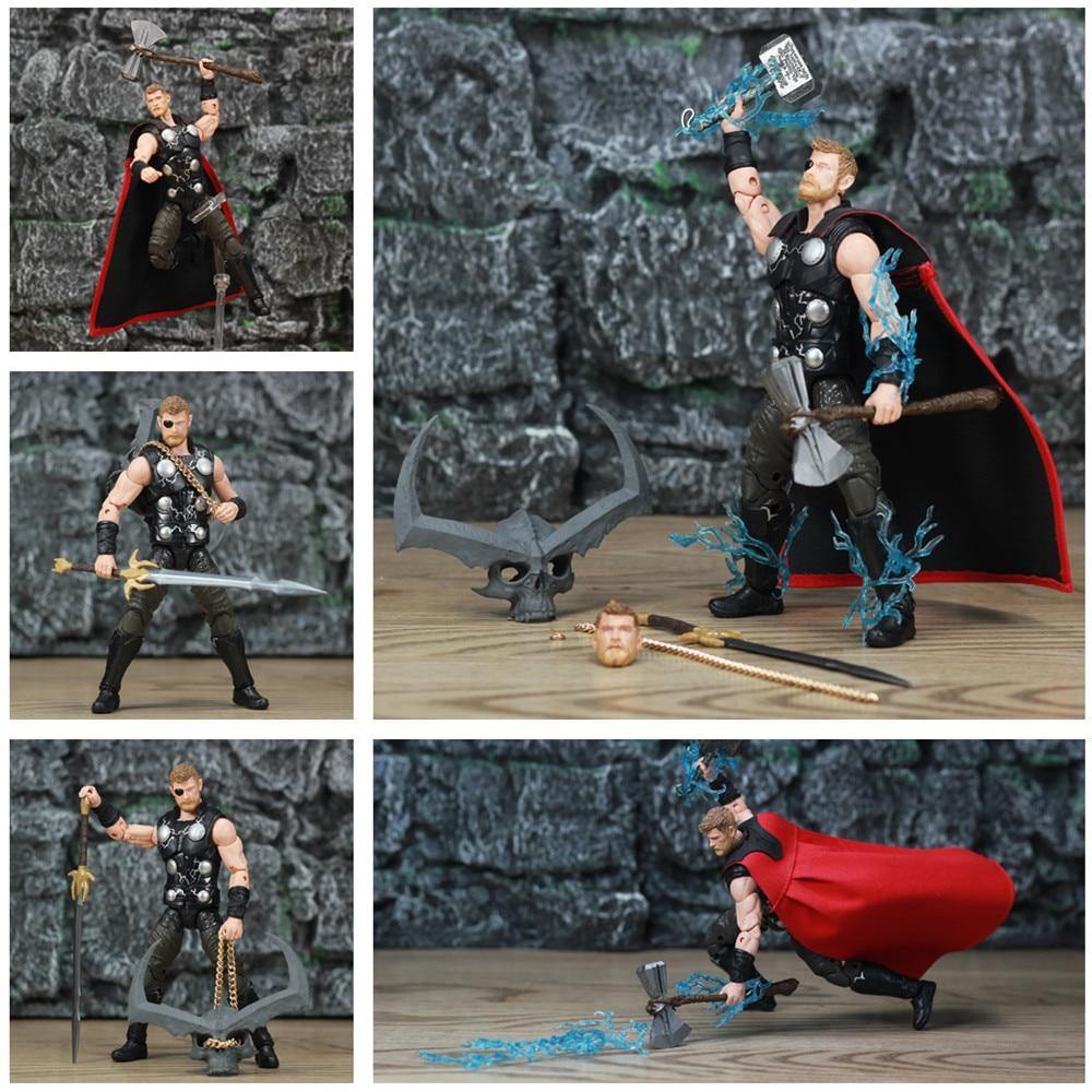 Marvel Legends 6" Thor Action Figure Avengers Infinity War From TRU 3P One Eyed Crown of Surtur Storm Breake Sword Collectible