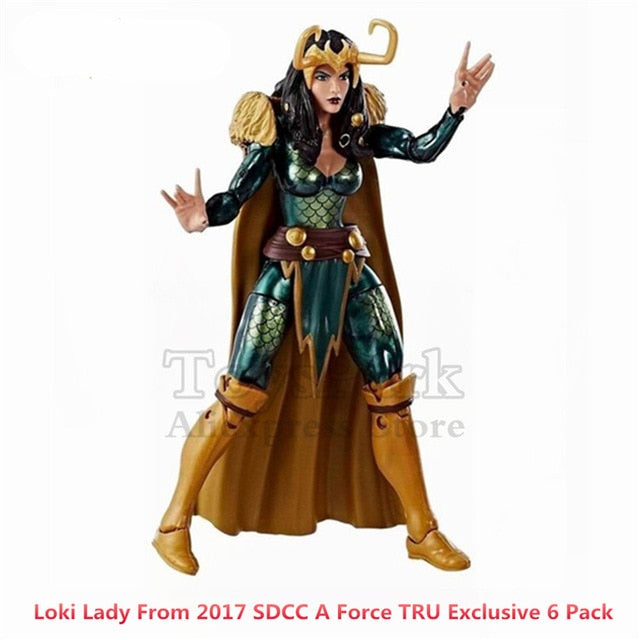 Marvel Legends Heroines 6" Action Figure Ms Marvel SIF Dark Phoneix Magik Medusa ELSA Monica Lady Thor Loki Hulk TRU Collectible