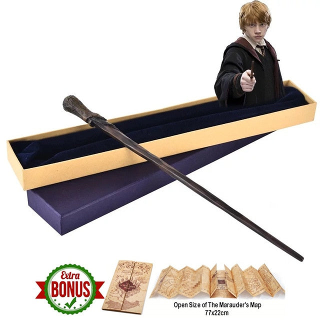 New 20 Styles Metal Core Potters Magic Wand Wands Stick the Elder Wand Harried Iron Core Inside Wizard Gift Cosplay