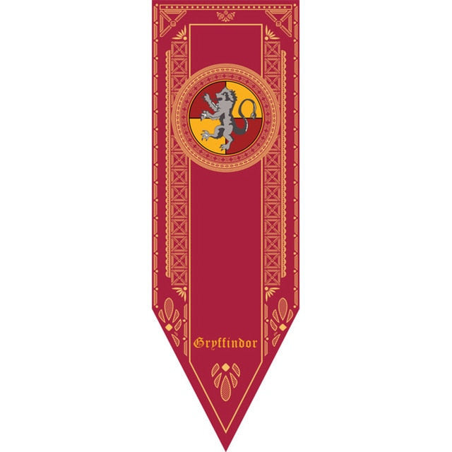 New College Potter Flag Banners Harri Gryffindor Slytherin Hufflerpuff Ravenclaw Boys Kids Decor Christmas Party Supplies