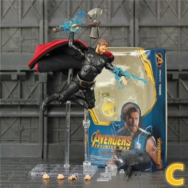 New Marvel Avengers Infinity War Endgame THOR 6" Action Figure With Storm Breake Mjolnir KO's SHF Legends Odinson Doll Toys