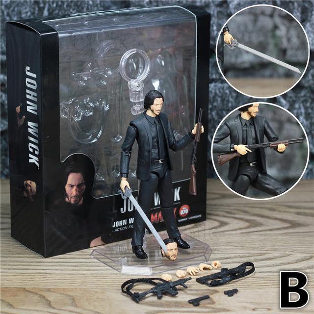 NEW Movie John Wick Keanu Reeves 1/12 1:12 6" Action Figure KO's Mafex NO.070 Toys Doll