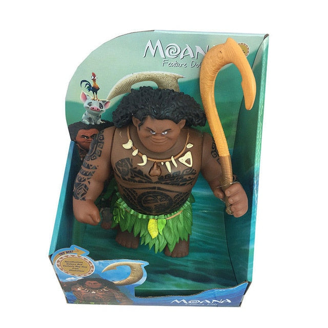 New Movie Moana Waialiki Maui Heihei Dolls Model With Music Action Figures Kids Lover Christmas Gift Children Toys High Quality
