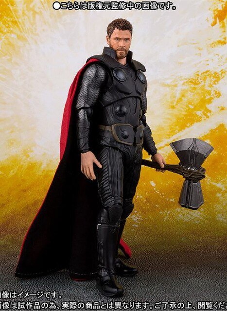 SHF Avengers Endgame 4 Infinity War Thor Hawkeye Black Widow Thanos Iron PVC Action Figure Collectible Model Toy