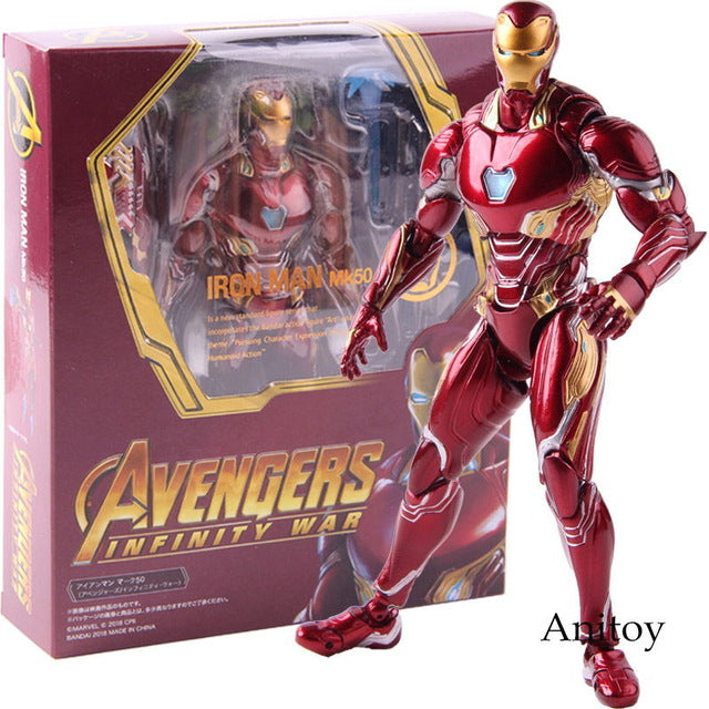 SHF Figure Iron Man MK50 & Tamashi Stage PVC Marvel Avengers Infinity War Action Figure Iron Man Mark 50 Collectible Model Toy