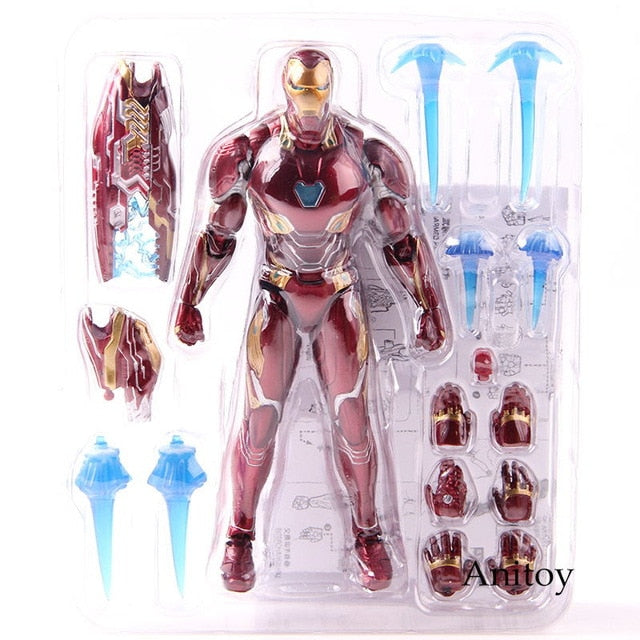 SHF Figure Iron Man MK50 & Tamashi Stage PVC Marvel Avengers Infinity War Action Figure Iron Man Mark 50 Collectible Model Toy