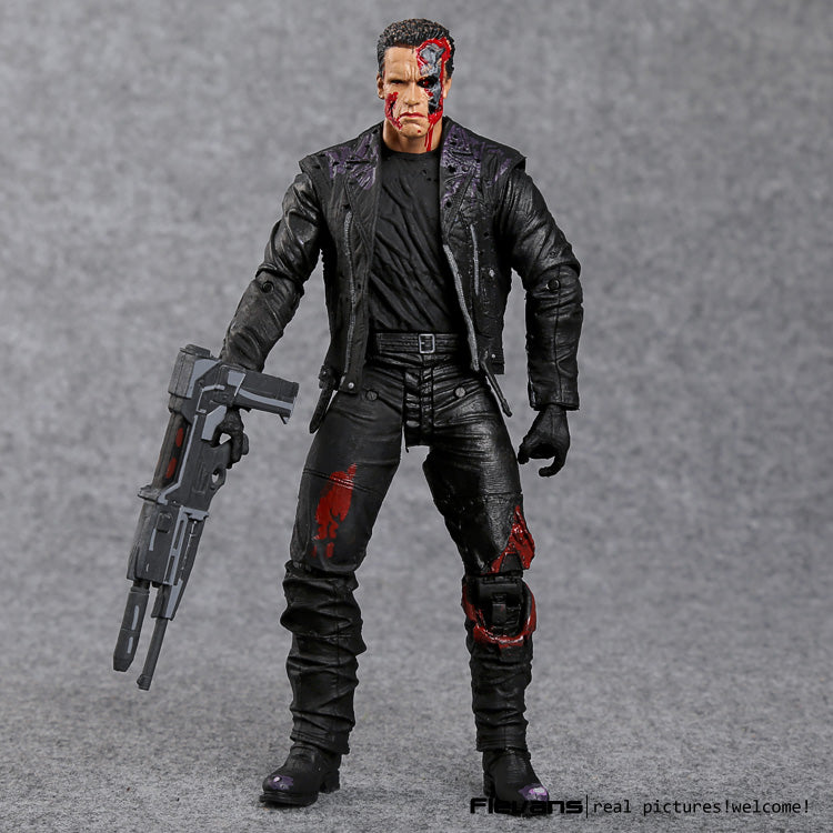 The Terminator T-800 Arnold Schwarzenegger PVC Action Figure Collectible Model Toy 7" 18cm